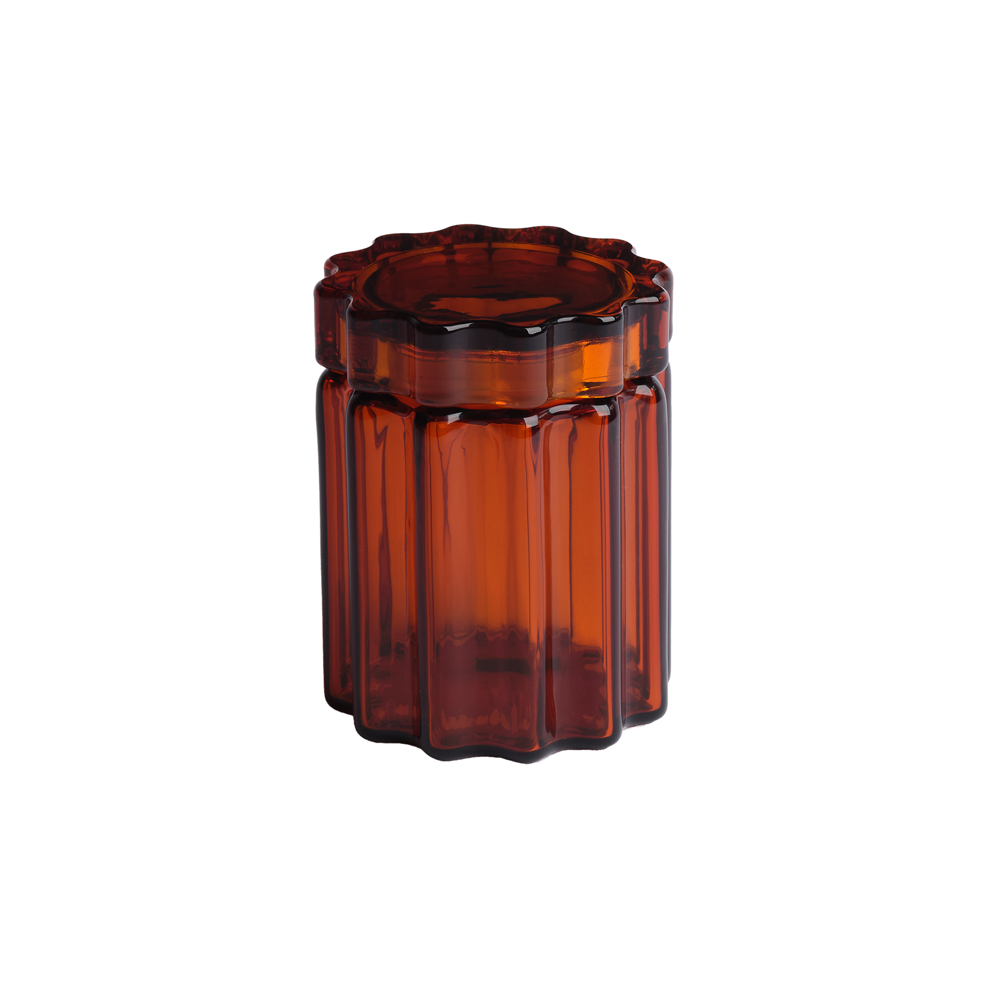 Storage Jar Tall - Amber