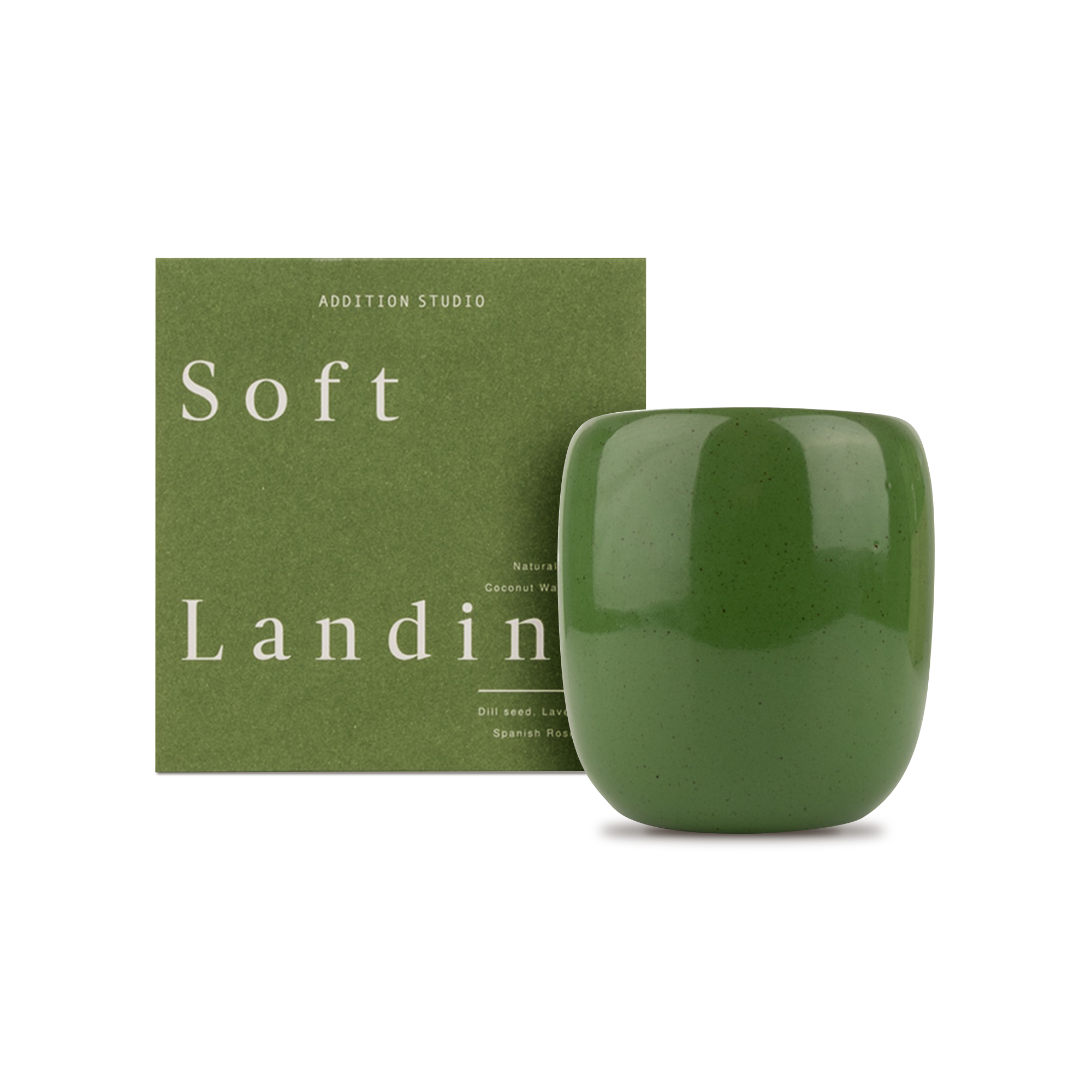 Candle Ceramic - Soft Landing - Green