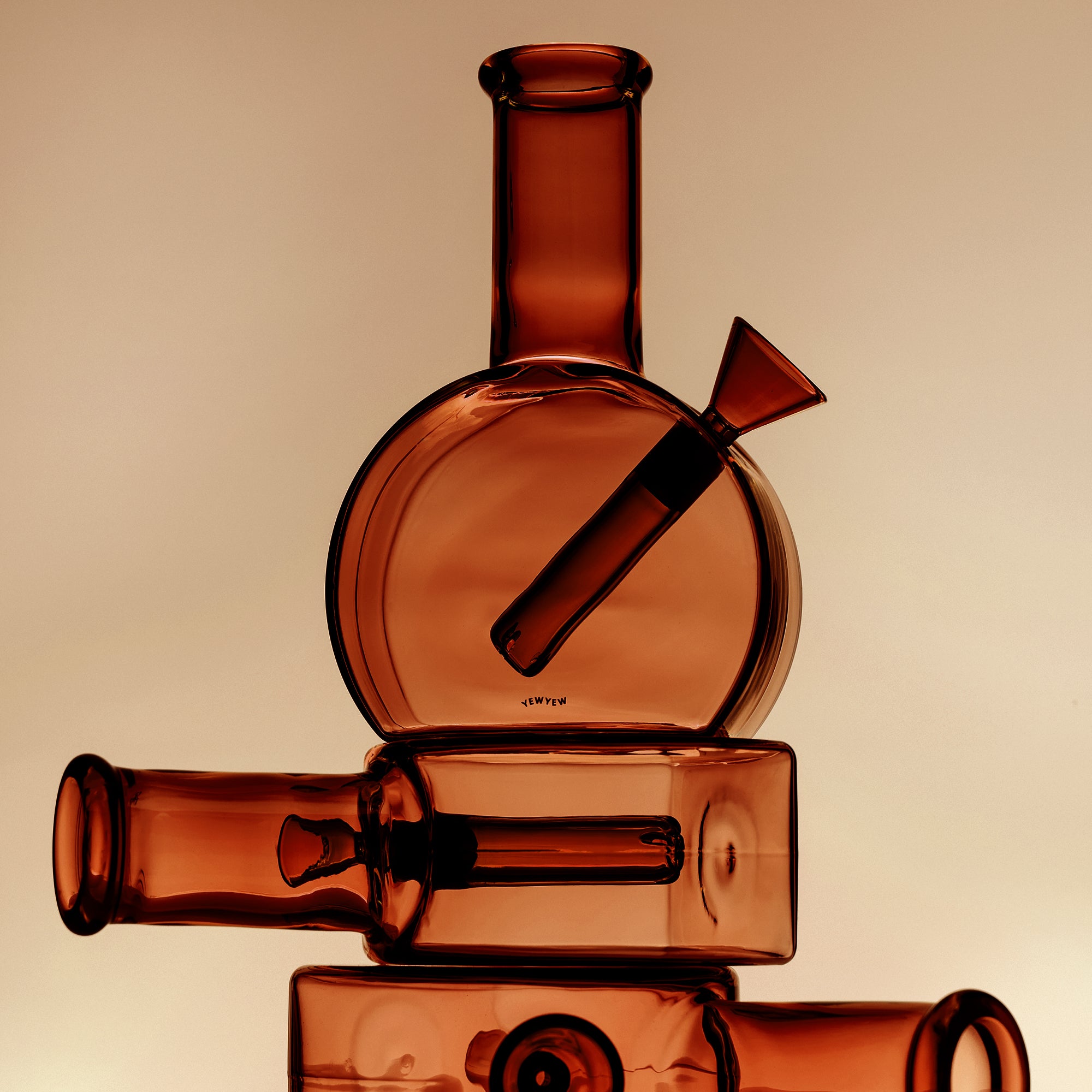 Sunset Glassware - Amber