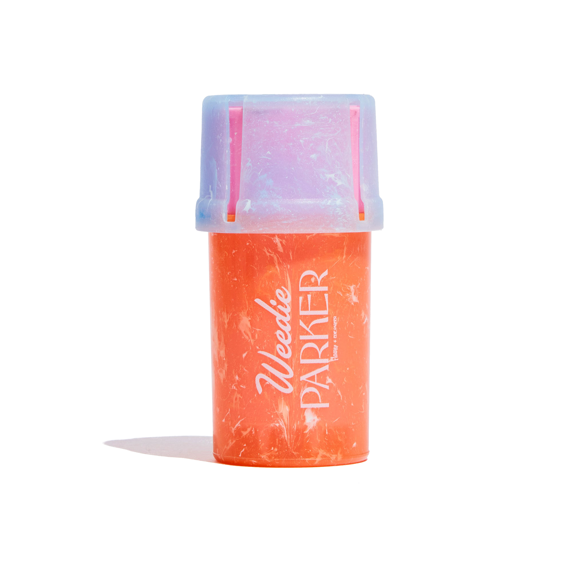 Grinder and Storage case - Orange Marble
