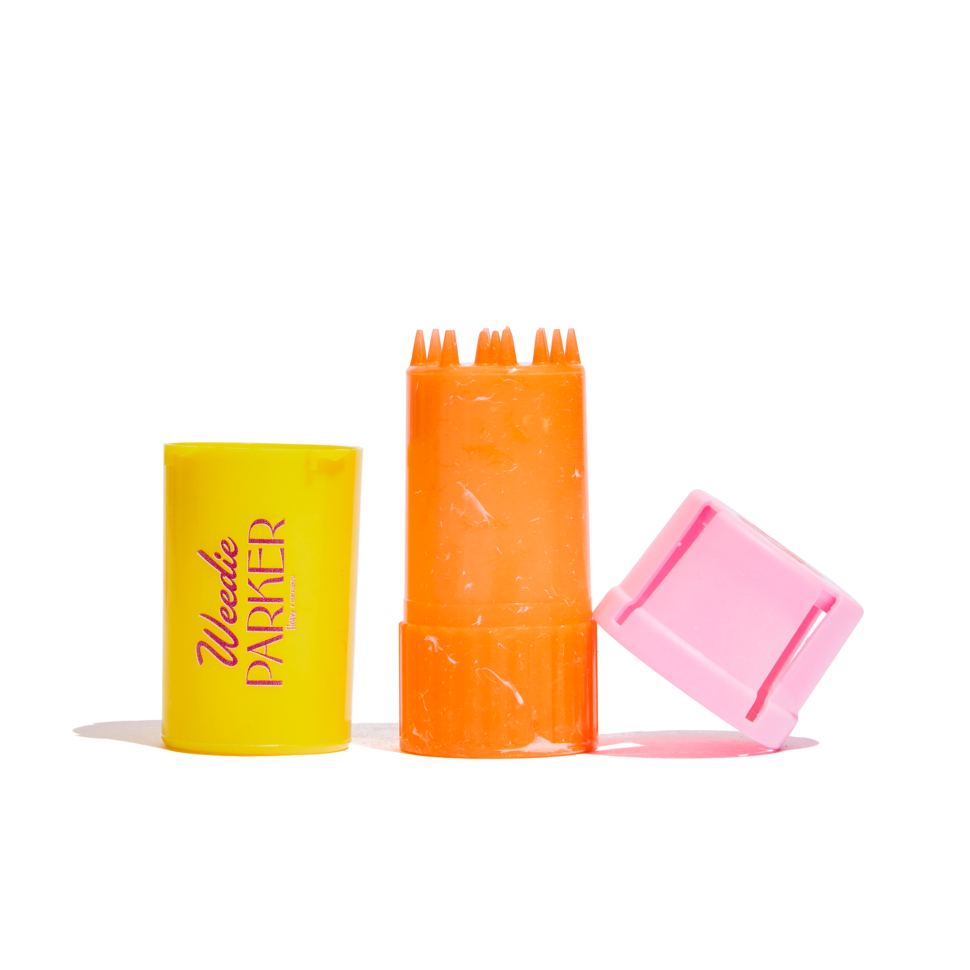 Grinder and Storage case - Yellow Multi