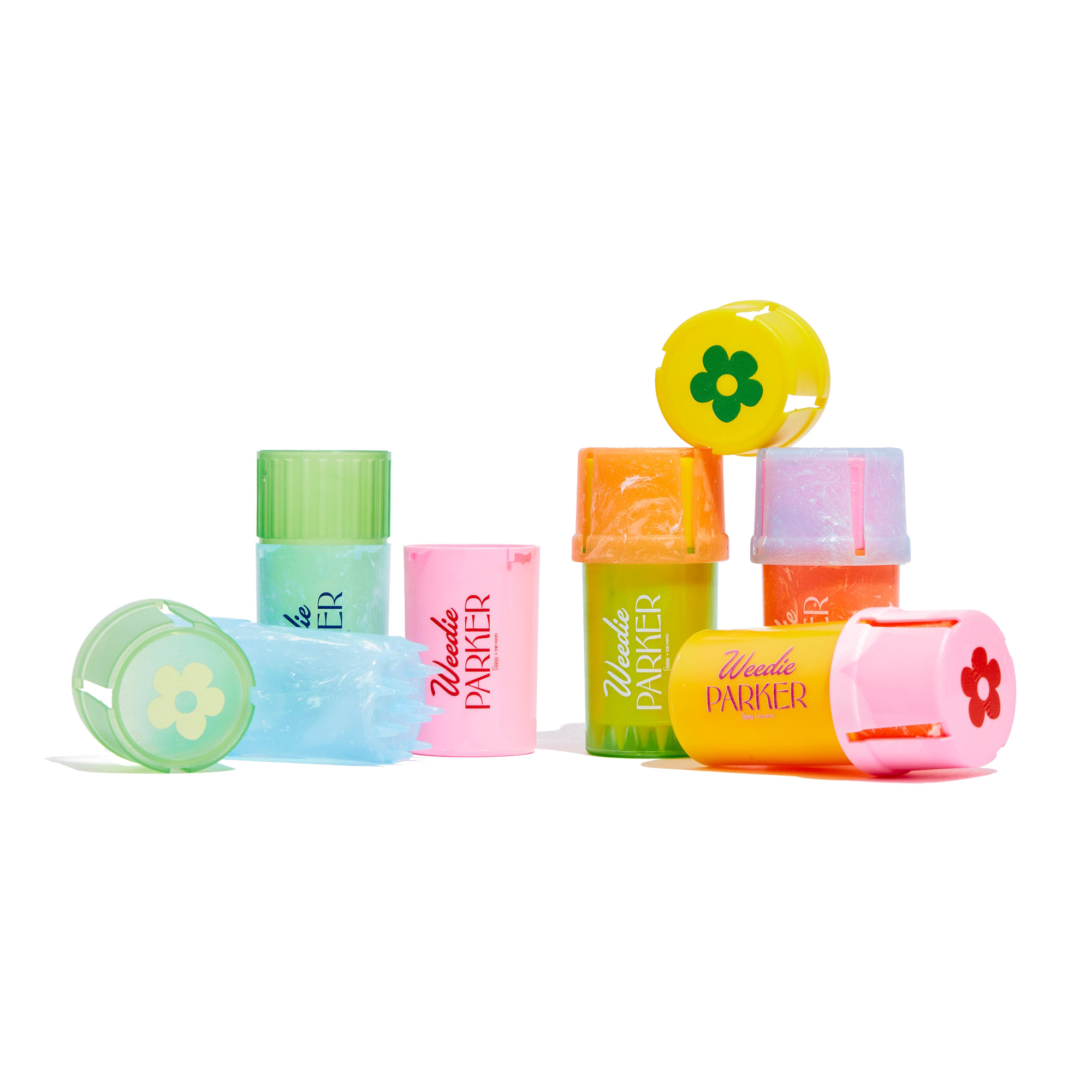 Grinder and Storage case - Yellow Multi