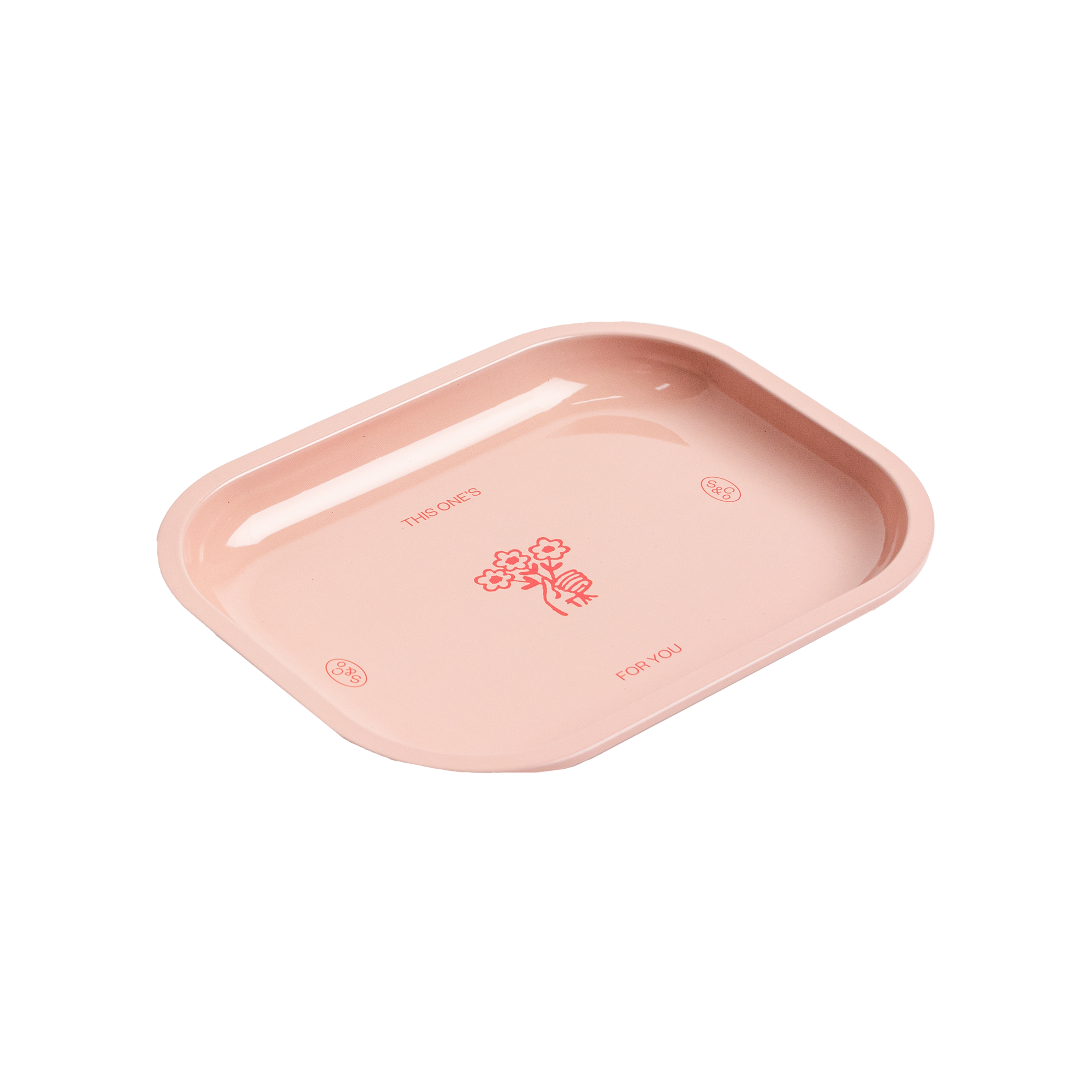 Mini Tray Pink Flower