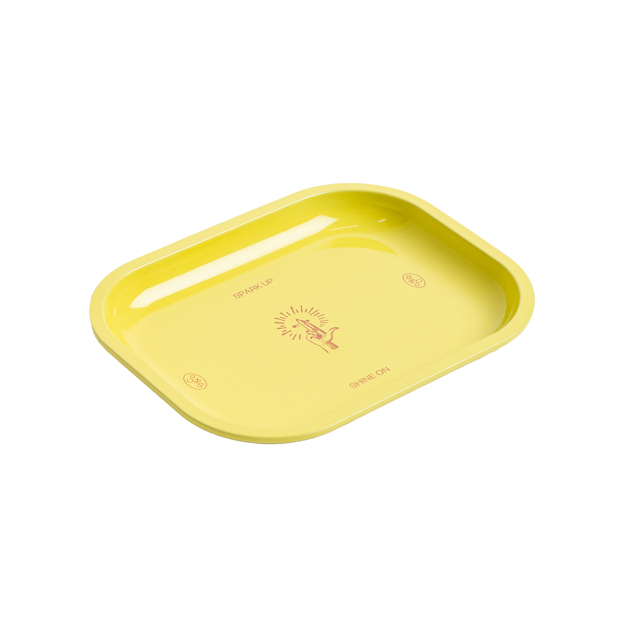 Mini Tray Yellow Hand