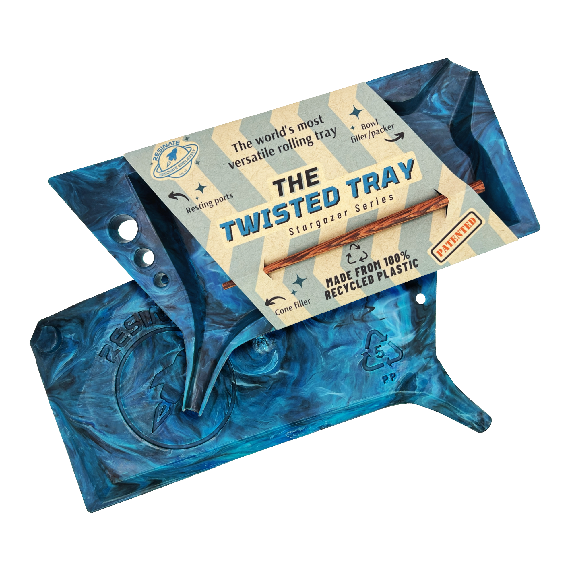 Stargazer Twisted Tray - Andromeda
