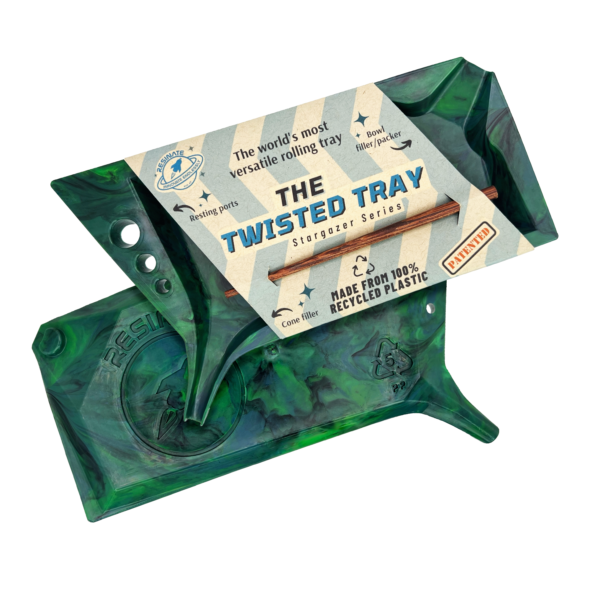 Stargazer Twisted Tray - Earth