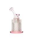 Twenties Collection Glass Bubbler - Pink