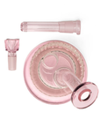 Twenties Collection Glass Bubbler - Pink