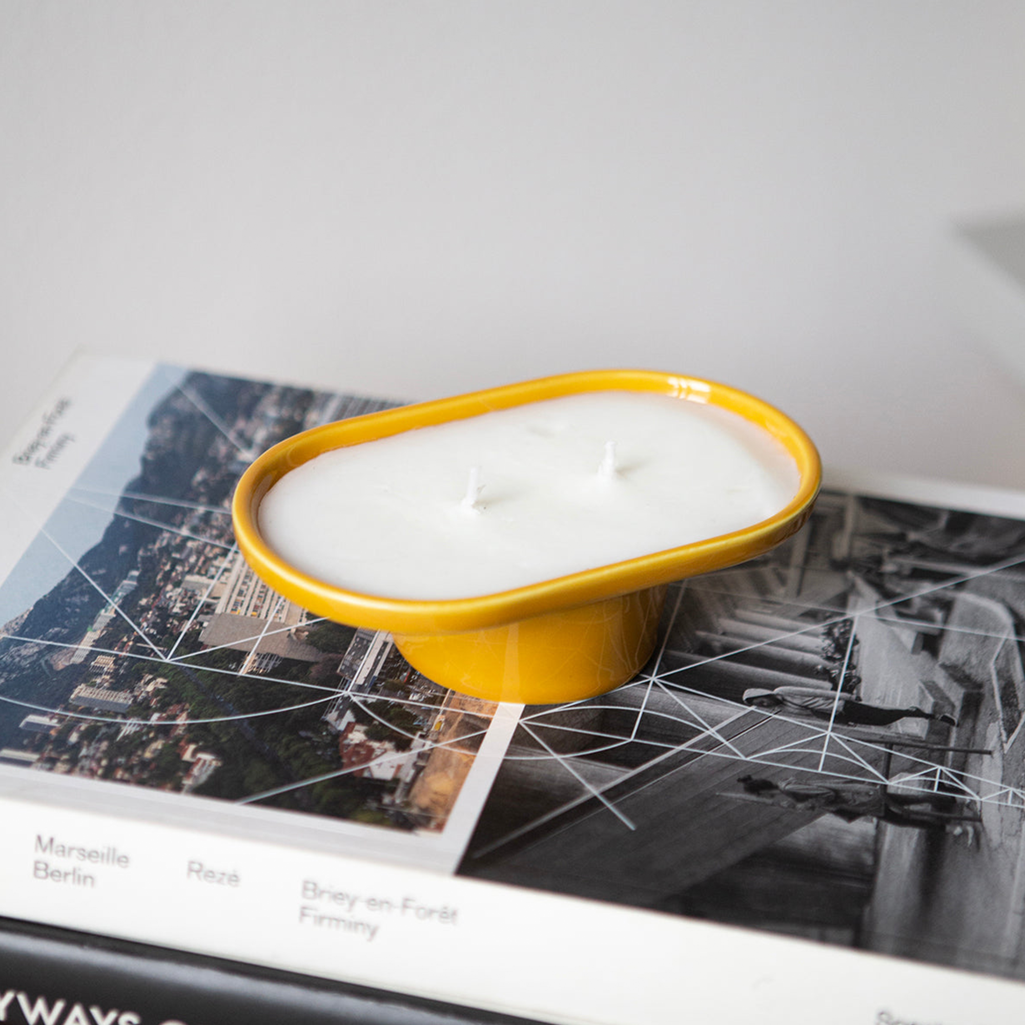 Ceramic Candle - Ochre