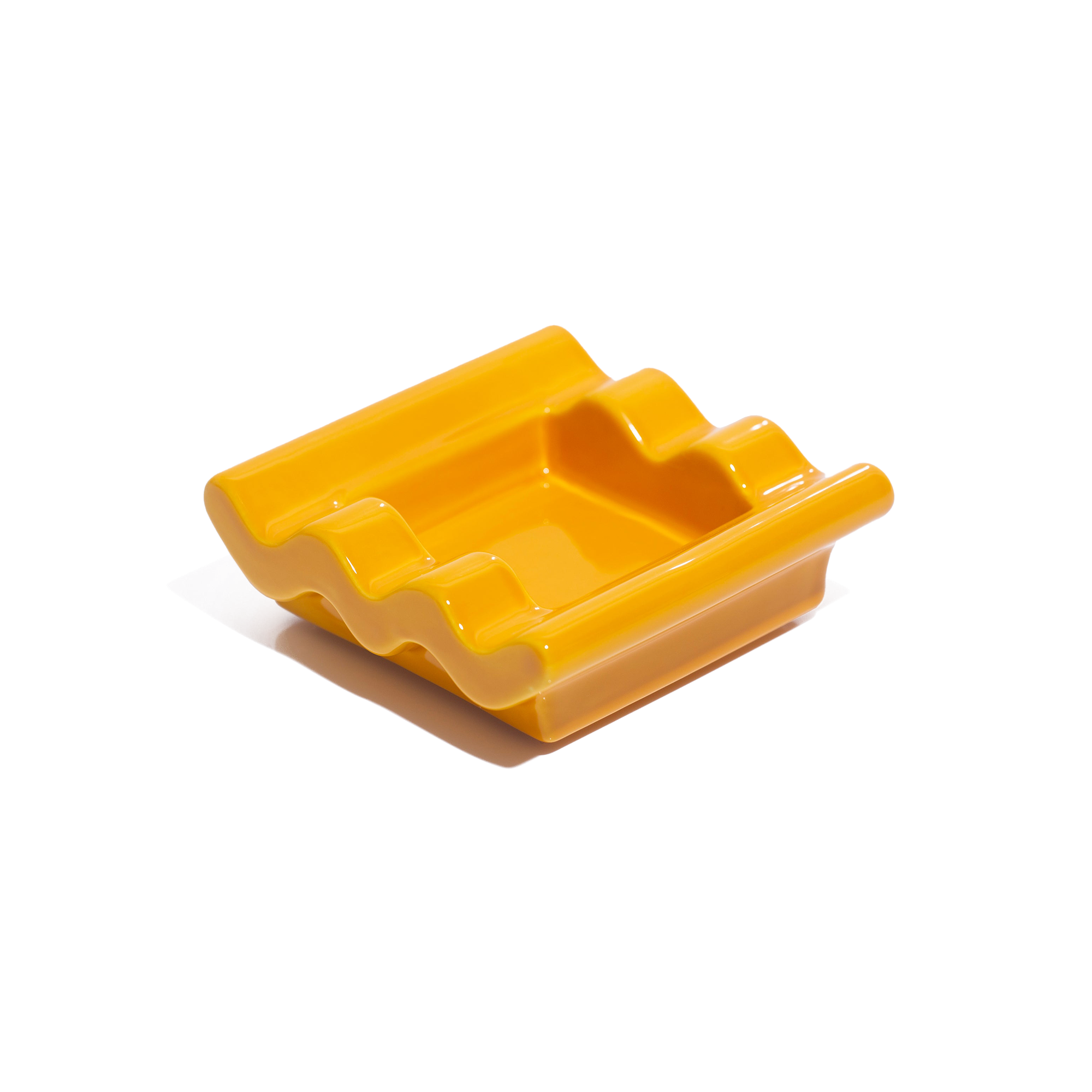 Ripple Ashtray - Ochre