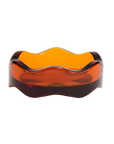 Wavy Ashtray - Amber