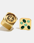 Gemstoned Grinder - Malachite