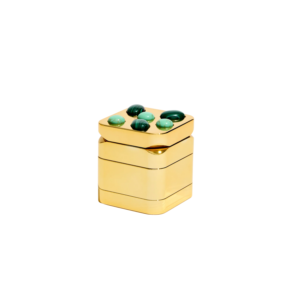 Gemstoned Grinder - Malachite
