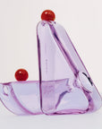 Triangle Glass Vessel - Lilac