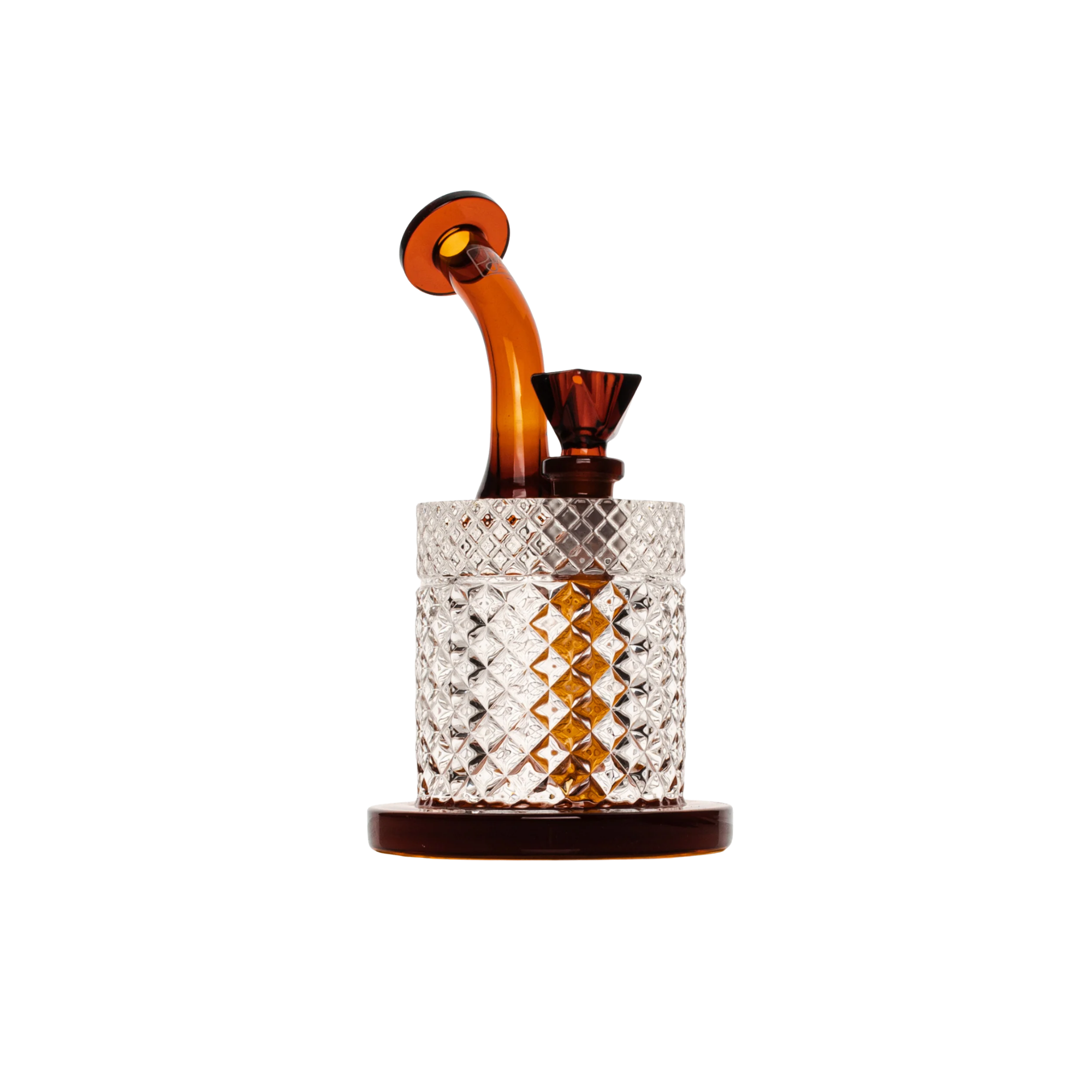 Twenties Collection Glass Bubbler - Amber