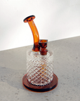 Twenties Collection Glass Bubbler - Amber