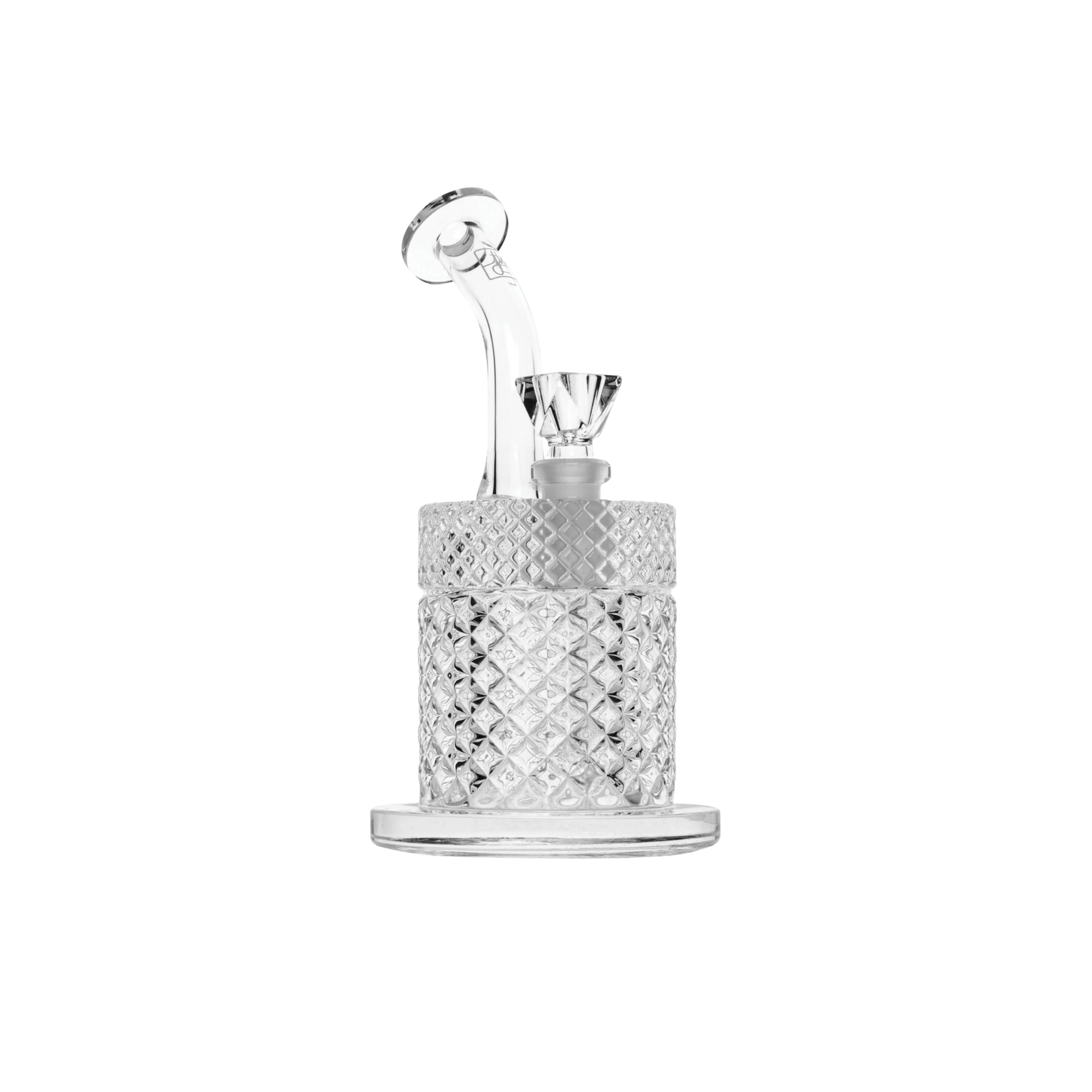 Twenties Collection Glass Bubbler - Clear