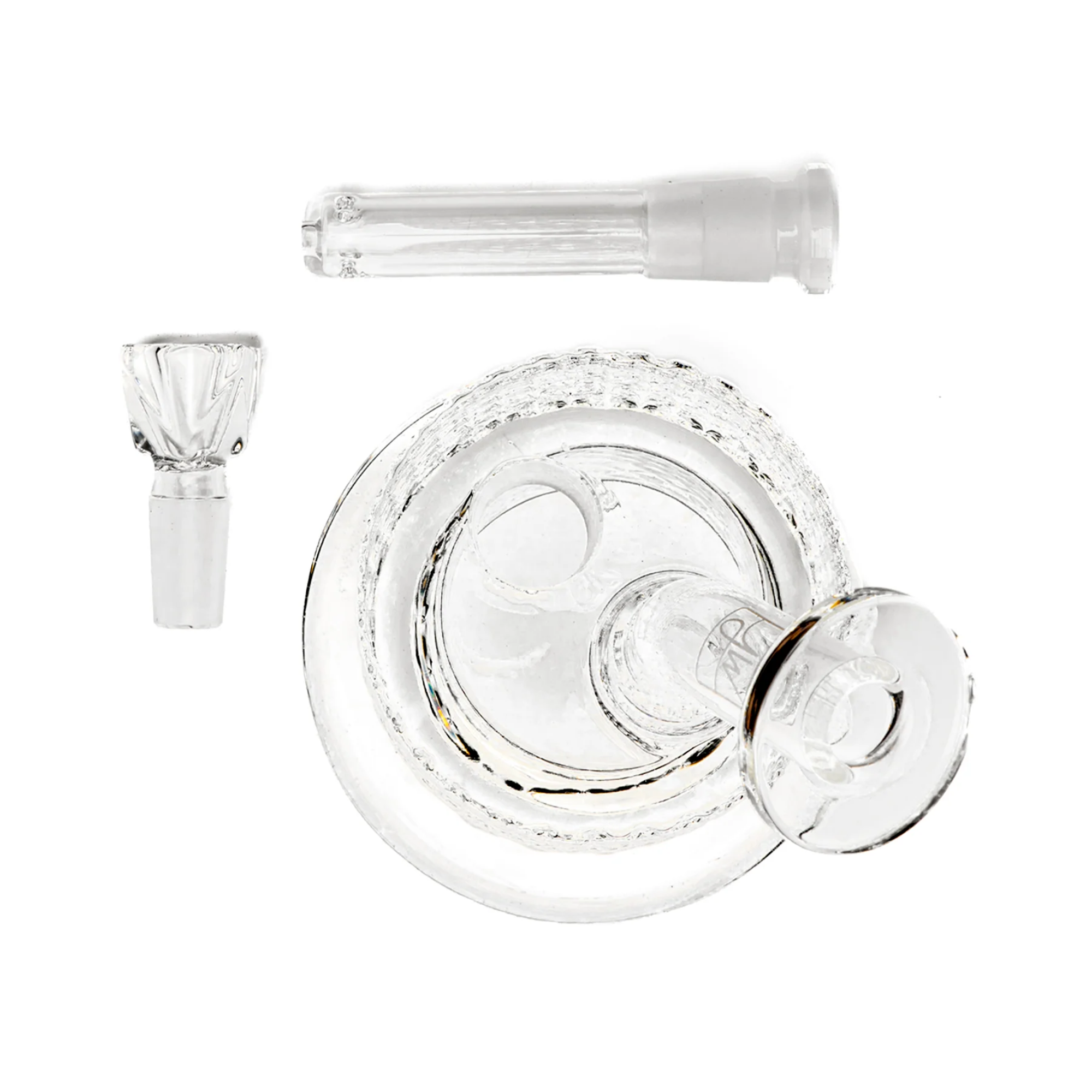 Twenties Collection Glass Bubbler - Clear