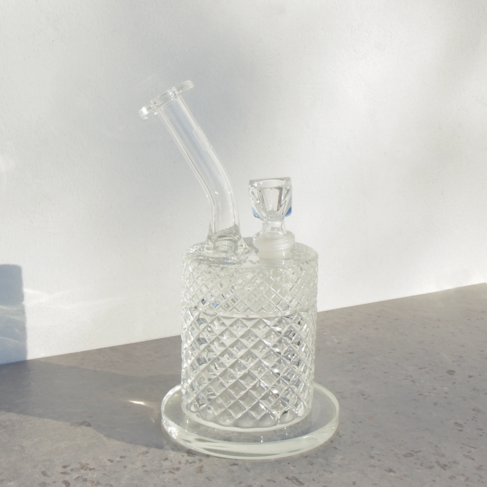 Twenties Collection Glass Bubbler - Clear