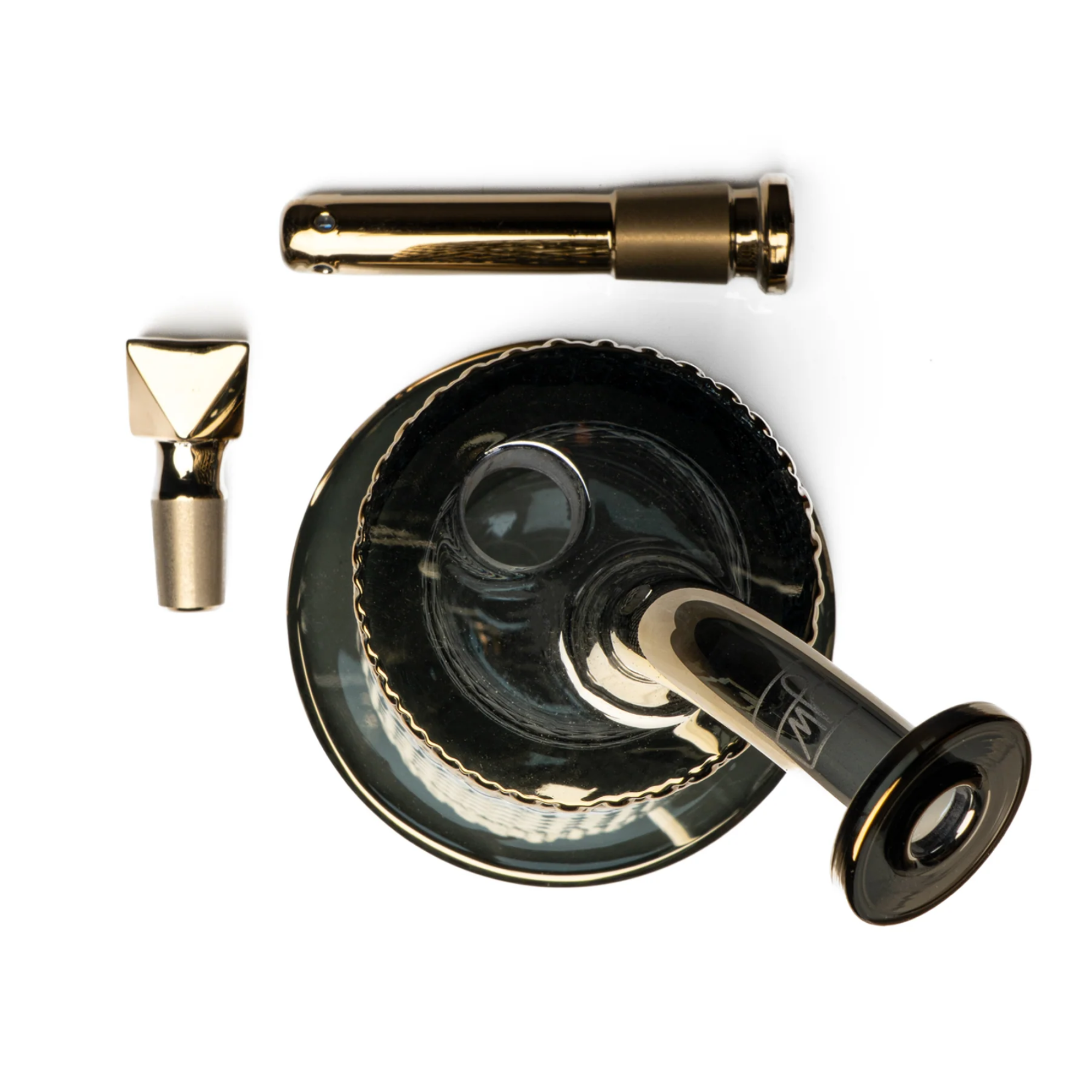 Twenties Collection Glass Bubbler - Gold