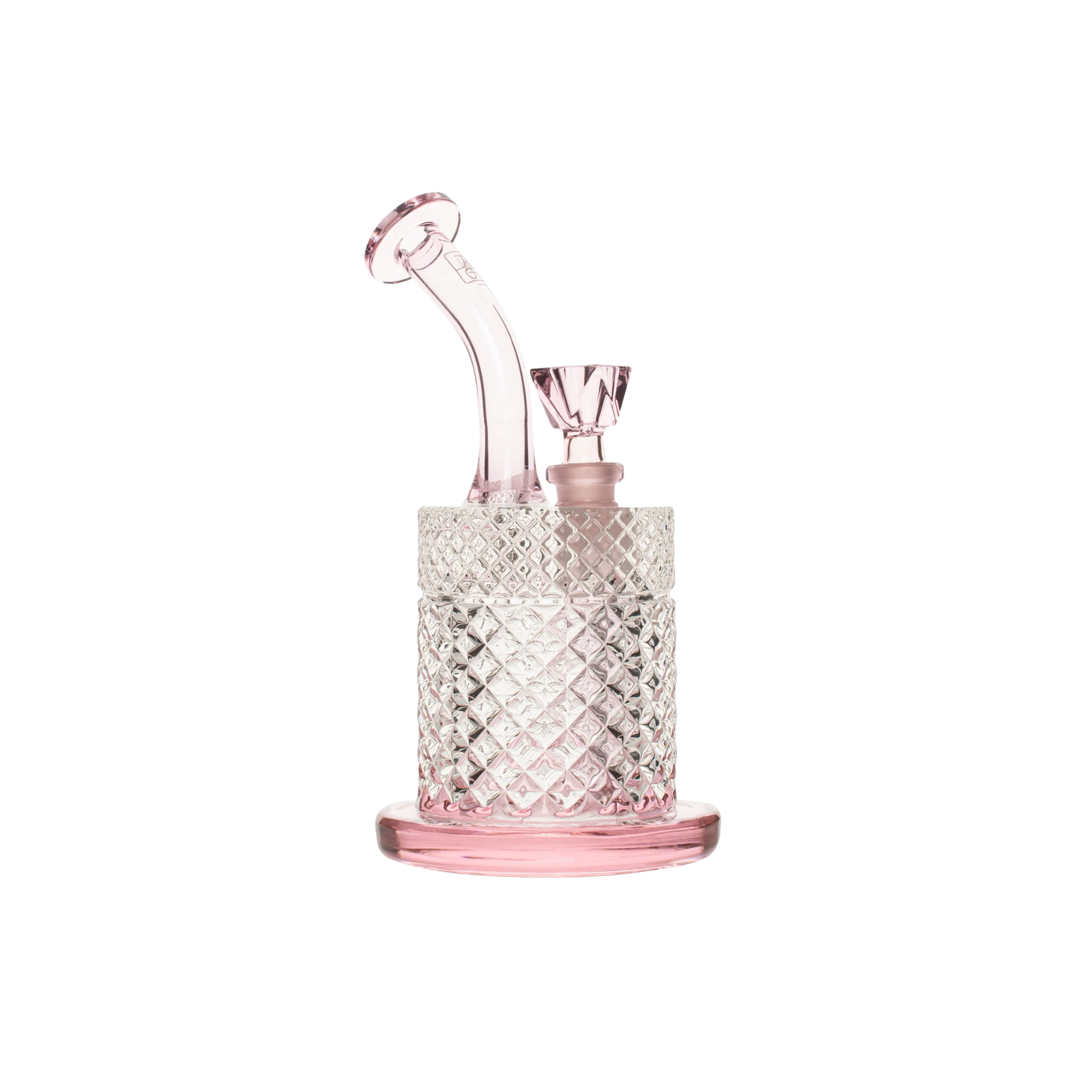 Twenties Collection Glass Bubbler - Pink
