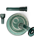 Twenties Collection Glass Bubbler - Teal