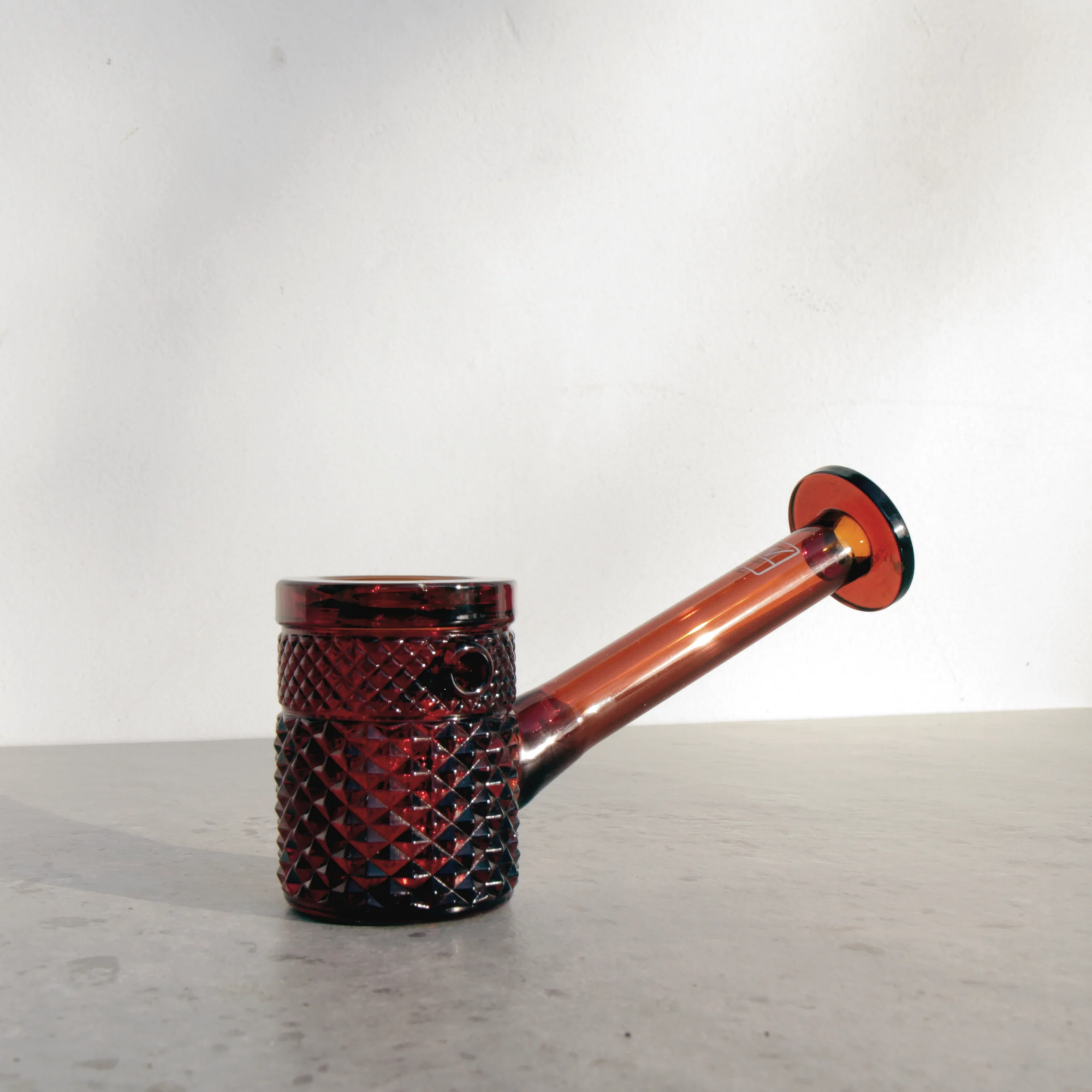 Twenties Collection Hand Glass Vessel - Amber